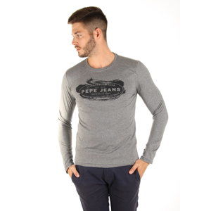 Pepe Jeans pánské šedé melírované tričko Bram - L (933)